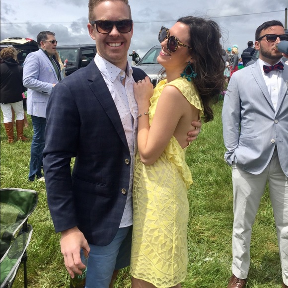 BCBG Jenni Ruffle Racerback Dress - Picture 4 of 7